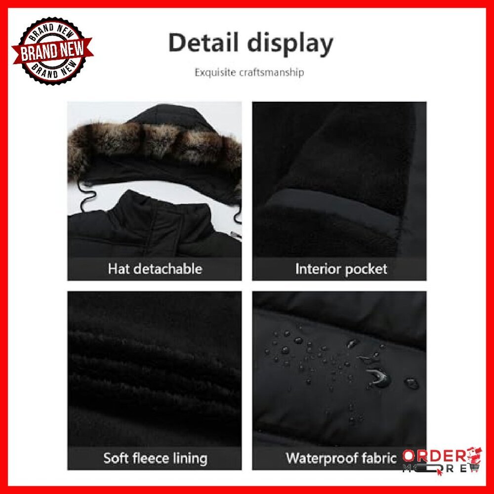 Plus Size Down Puffer Jacket Windproof Waterproof… - image 5